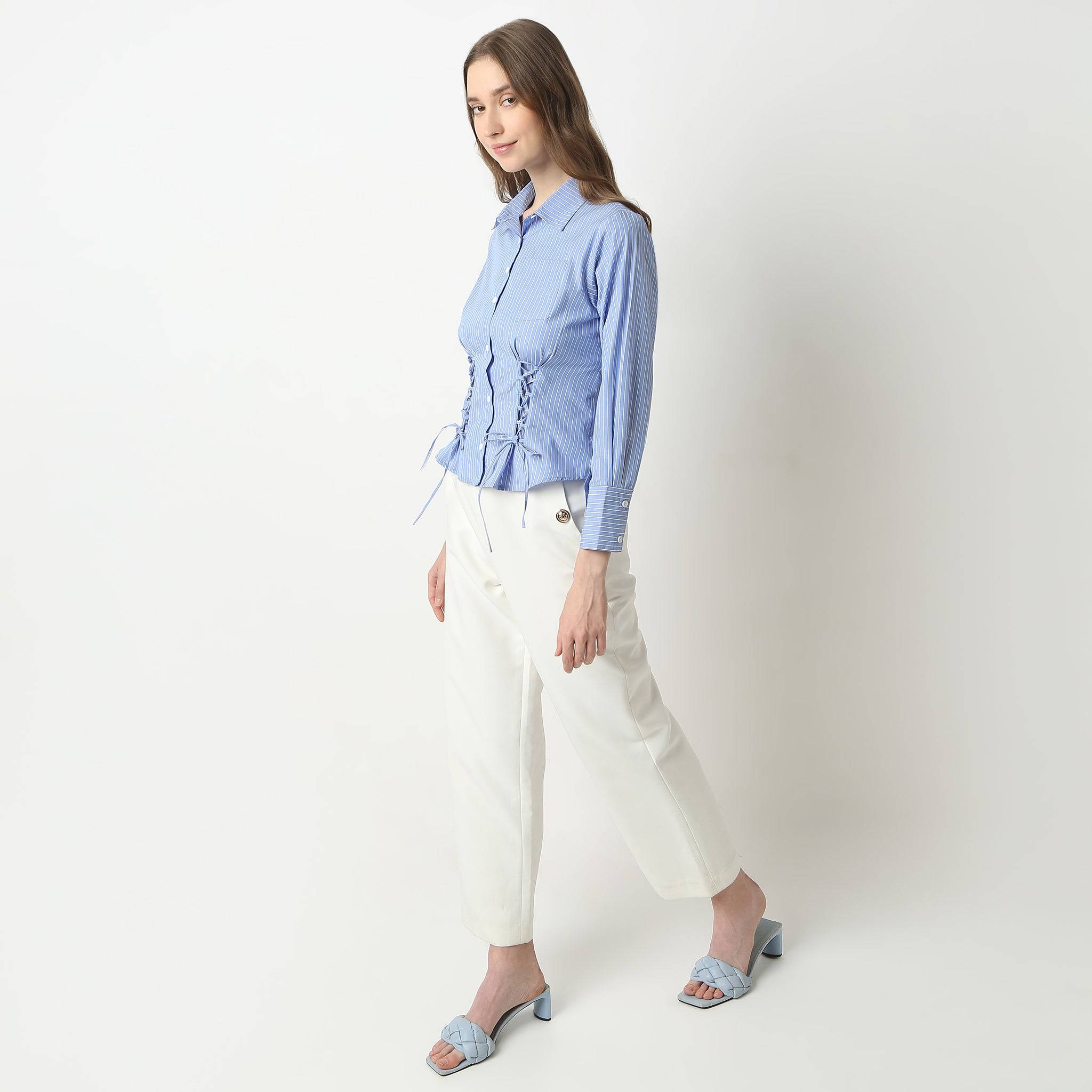 Striped Full Sleeve Casual Shirt