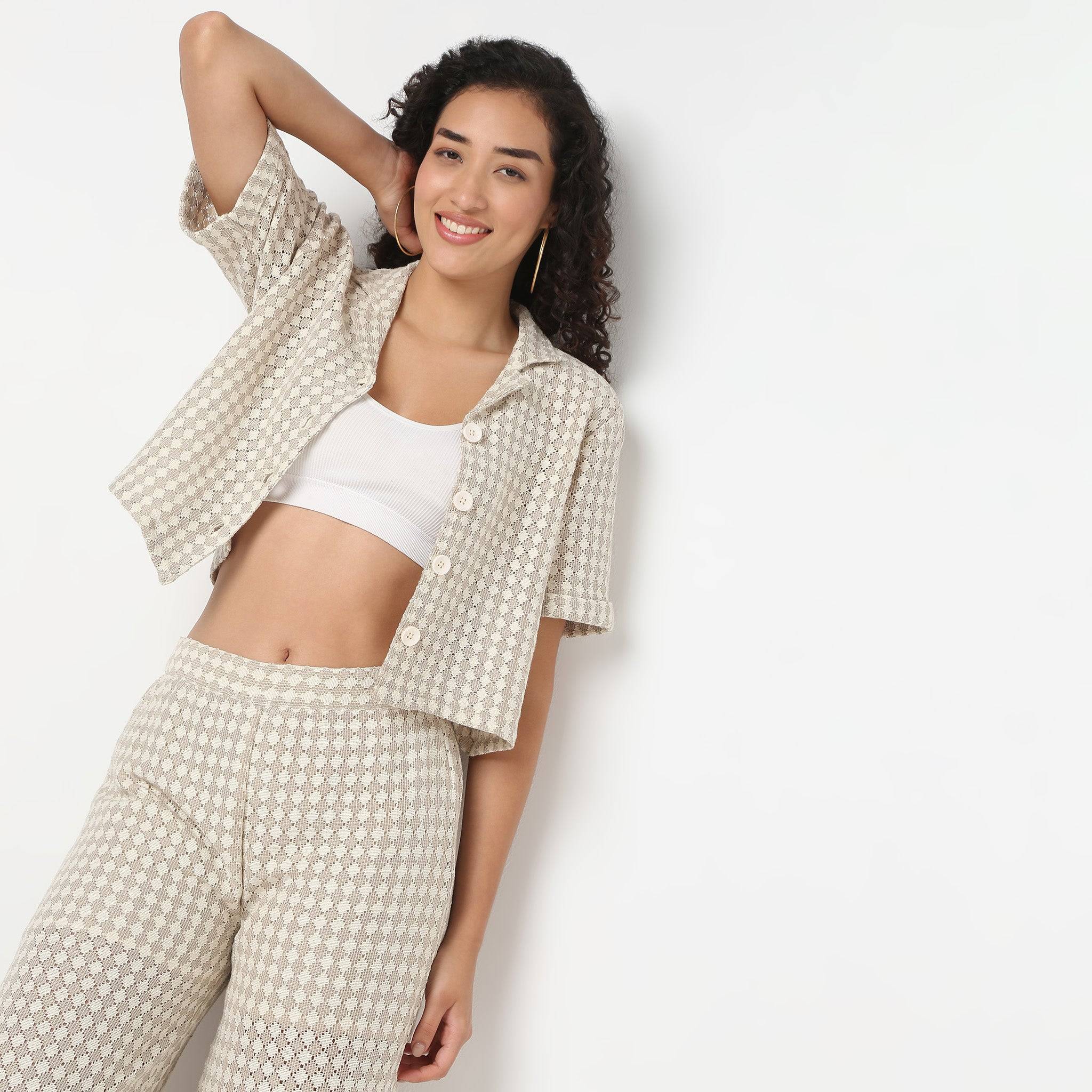 Betty Lapel Collar Regular Shirt