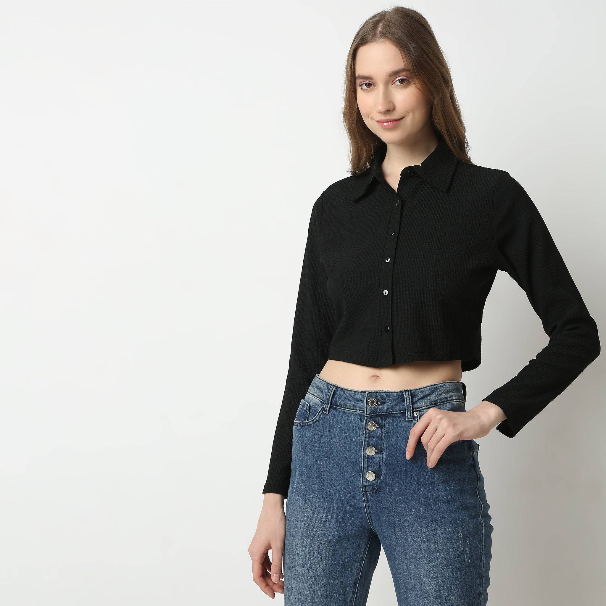 Solid Full Sleeve Betty Shirts