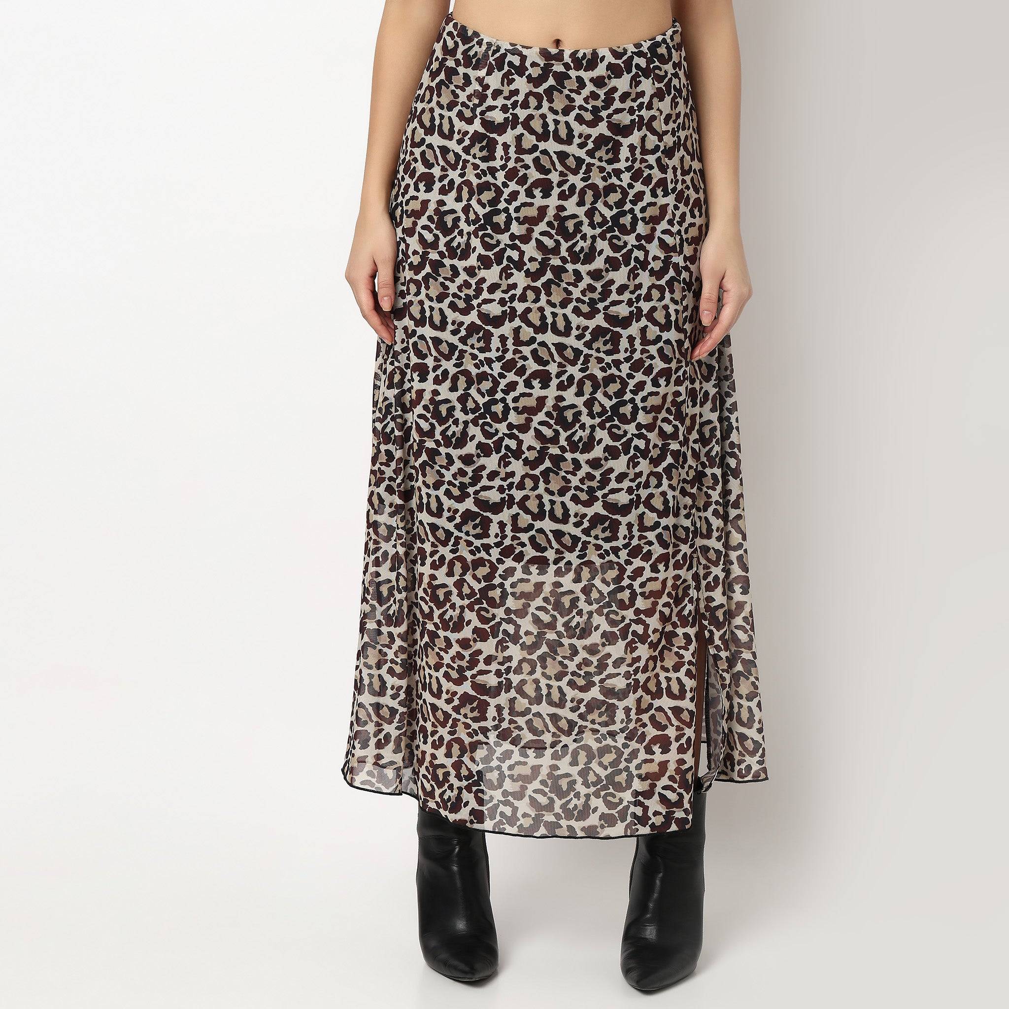 Animal Print Skirt