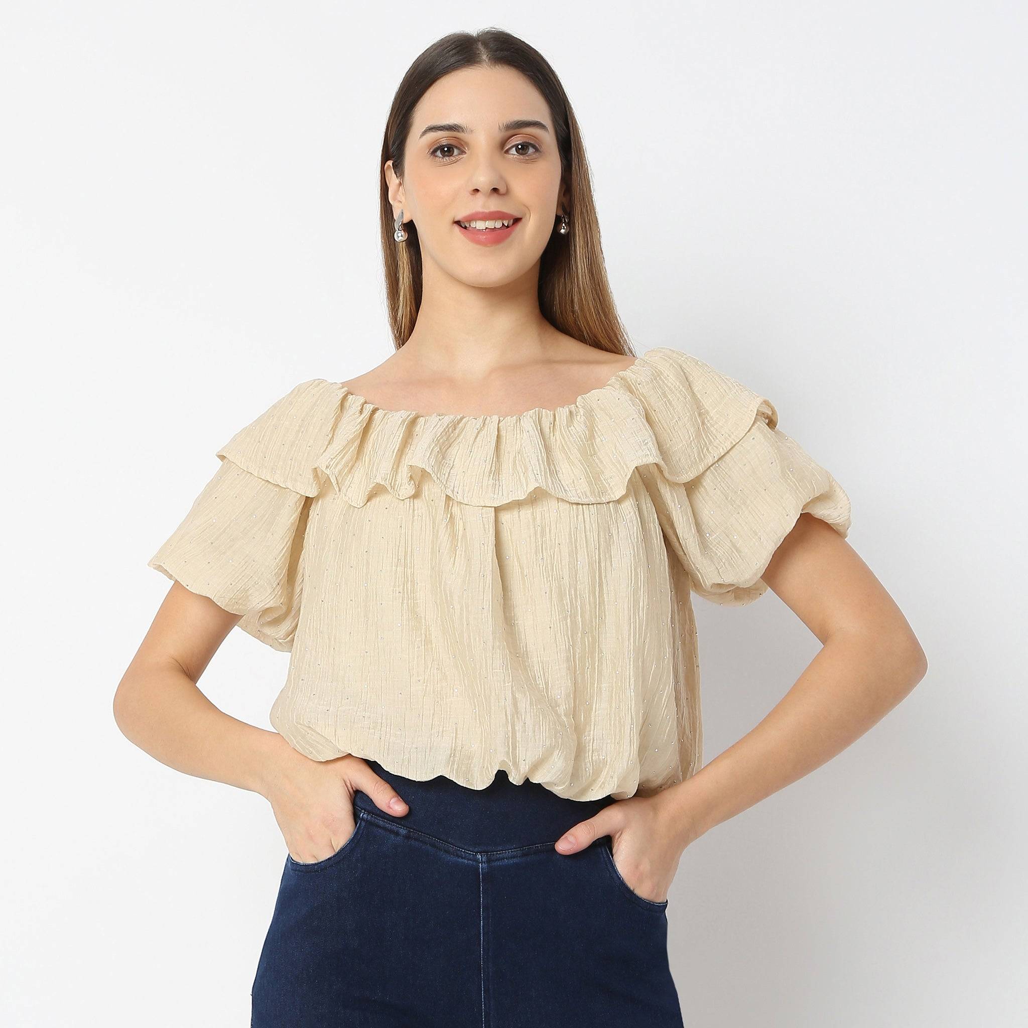 Boat Neck Short Sleeve Betty Top