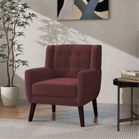 Derel Accent Chair in Pink Colour