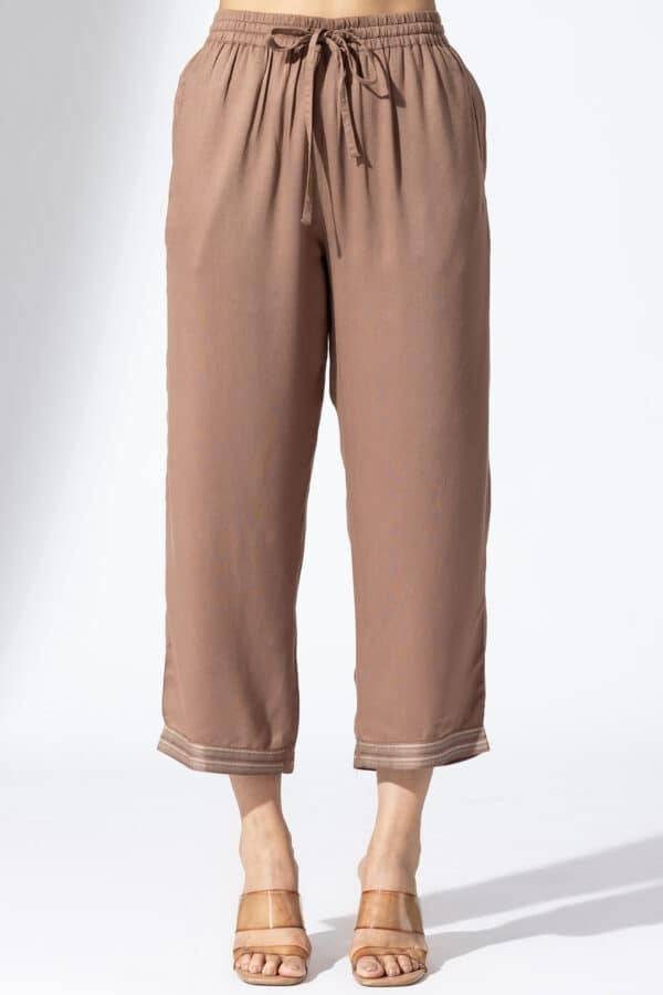 Solid Mud Viscose Co-Ord Palazzo