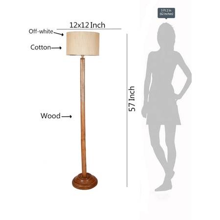 Devansh Wooden Foor Lamp