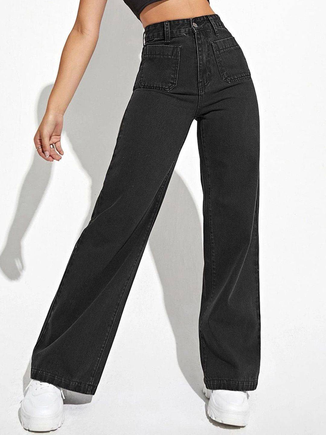 Kotty Women Straight Fit High-Rise Stretchable Jeans