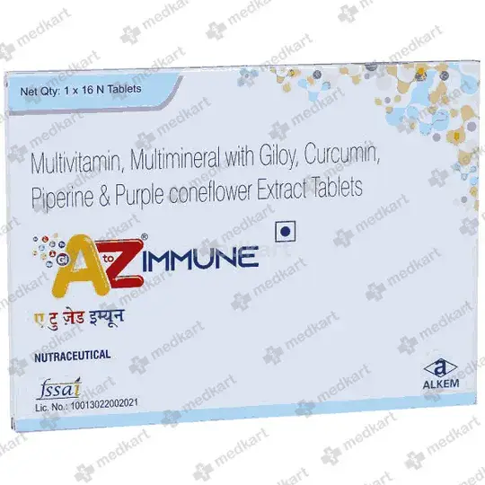 CURCUMIN 500 MG+ECHINACEA PURPUREA EXTRACT 450 MG+ELEMENTAL CHROMIUM 25 MCG+METHYLCOBALAMIN/CYNOCOBALAMINE/VITAMIN B12 0.5 MCG+PIPERINE 95% 5 MG+PYRIDOXINE HYDROCHLORIDE/VITAMIN B6 1 MG+TINOSPORA CORDIFOLIA 500 MG+VITAMIN A/RETINOL 300 MCG+VITAMIN B9/FOLIC ACID 59 MCG+VITAMIN C/ASCORBIC ACID 20 MG+ZINC OXIDE 5 MG