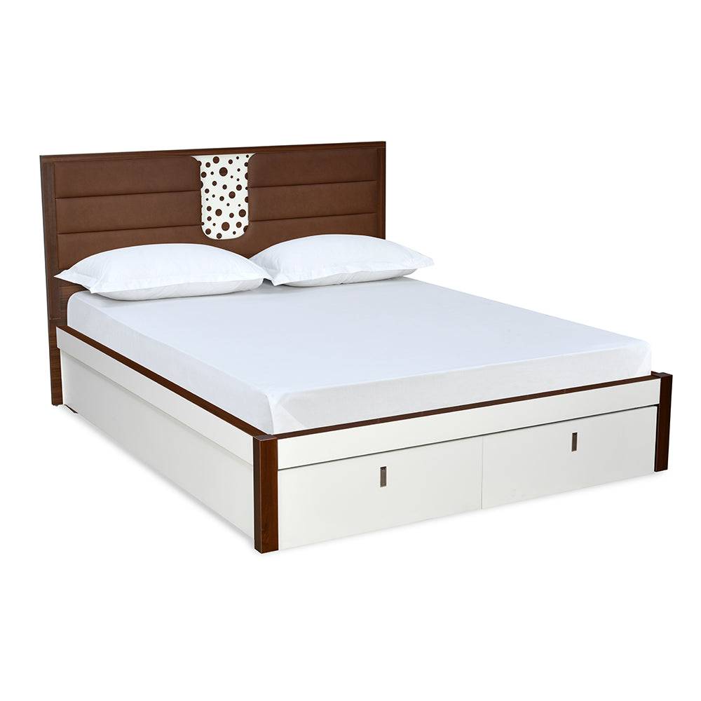 Noir Premier Bed with Hydraulic Storage (White)