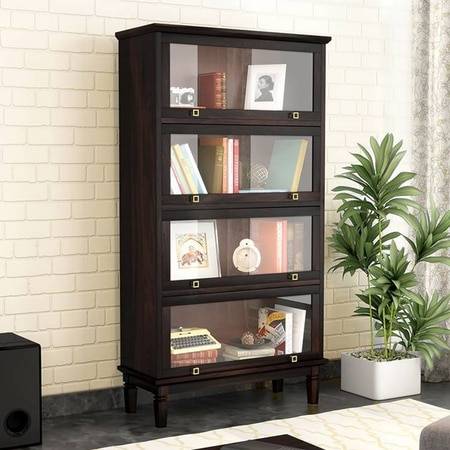Malabar Solid Wood Bookshelf in Mango Mahogany Finish