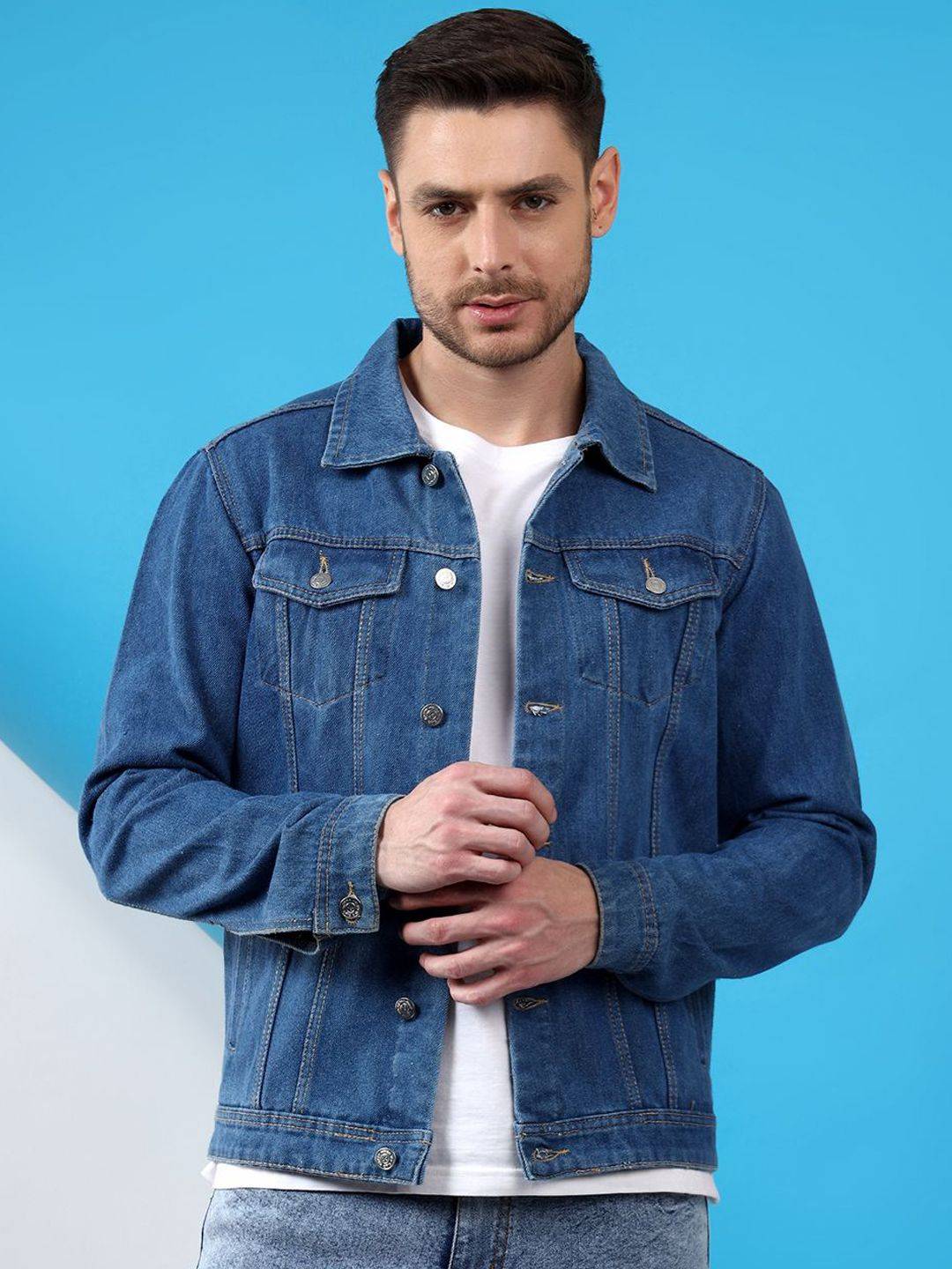 Kotty Spread Collar Denim Jacket
