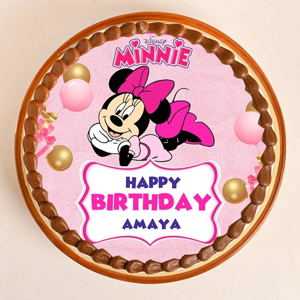 Adorable Minnie Poster Cake