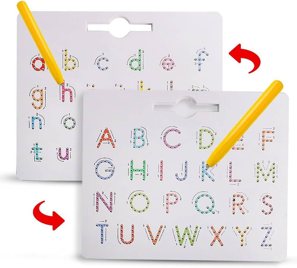 2-in-1 Magnetic Alphabet Tracing Board  for Kids - Capital and Small Alphabets Buy @ ₹1199