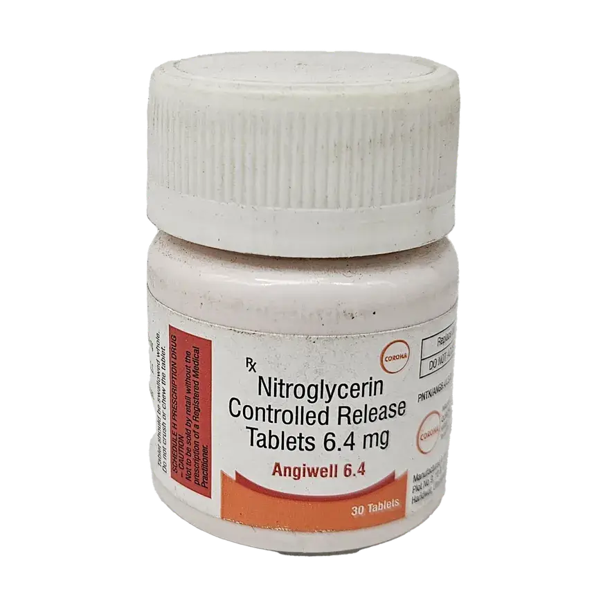 NITROGLYCERIN 6.4 MG SUSTAINED RELEASE