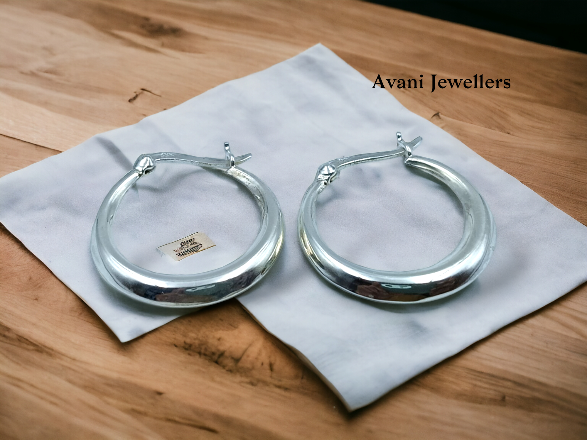 Silver Antique Plain Earrings @ ₹1782