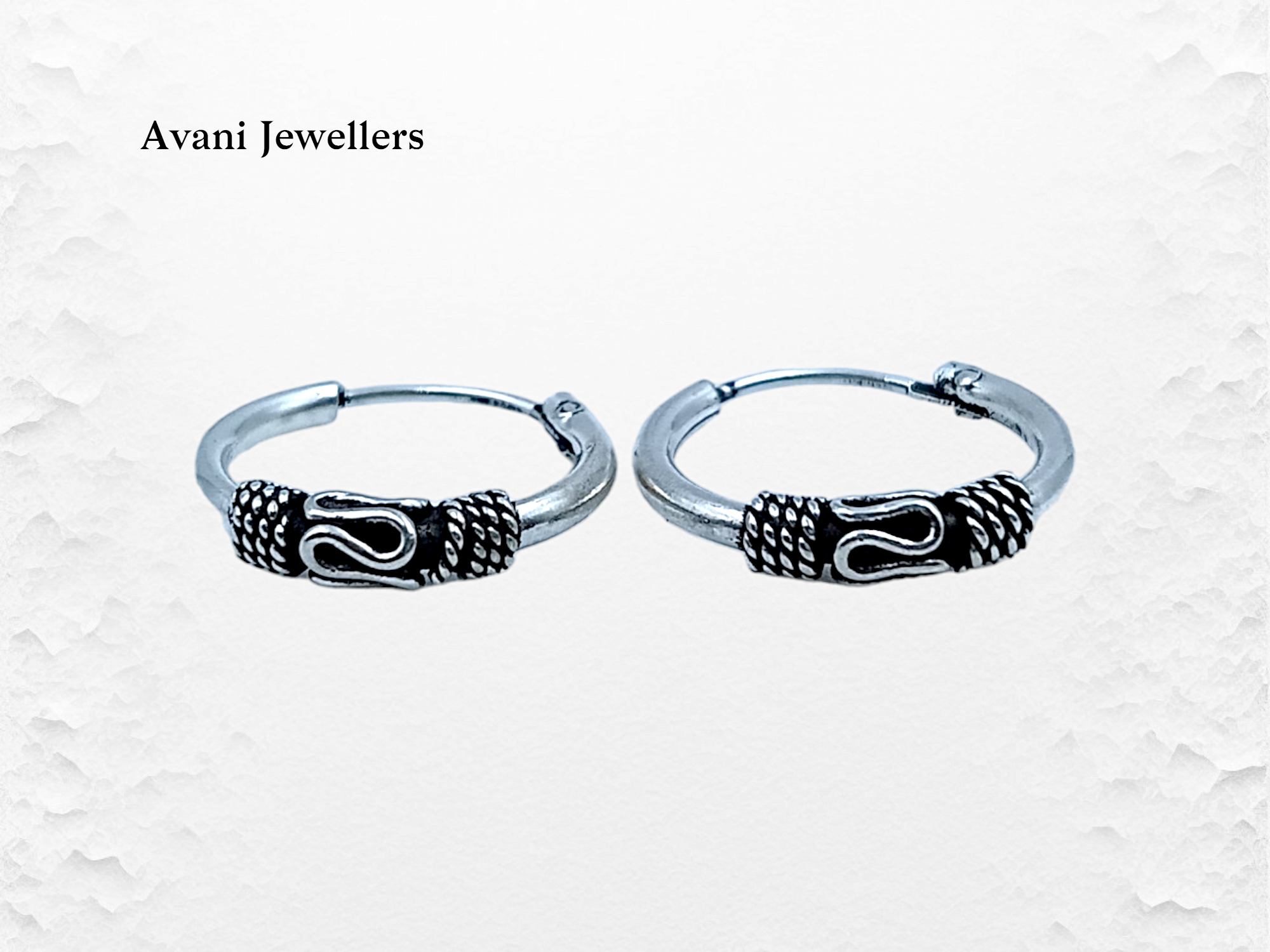 Silver Antique Plain Earrings @ ₹562