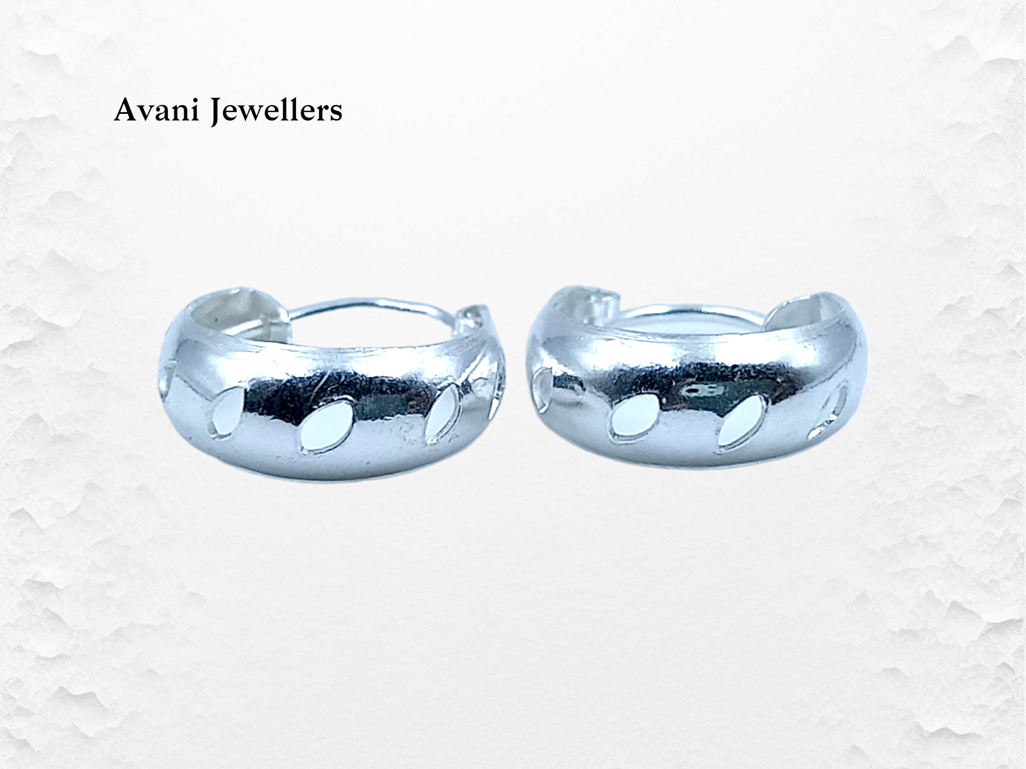 Silver Antique Plain Earrings @ ₹684