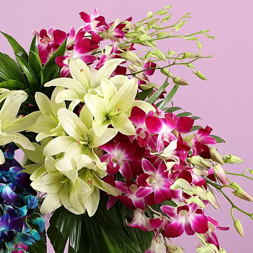 Bright Flowers Tall Arrangement