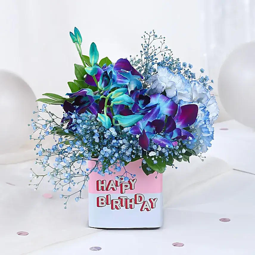 Artistic Floral Greetings For Birthday