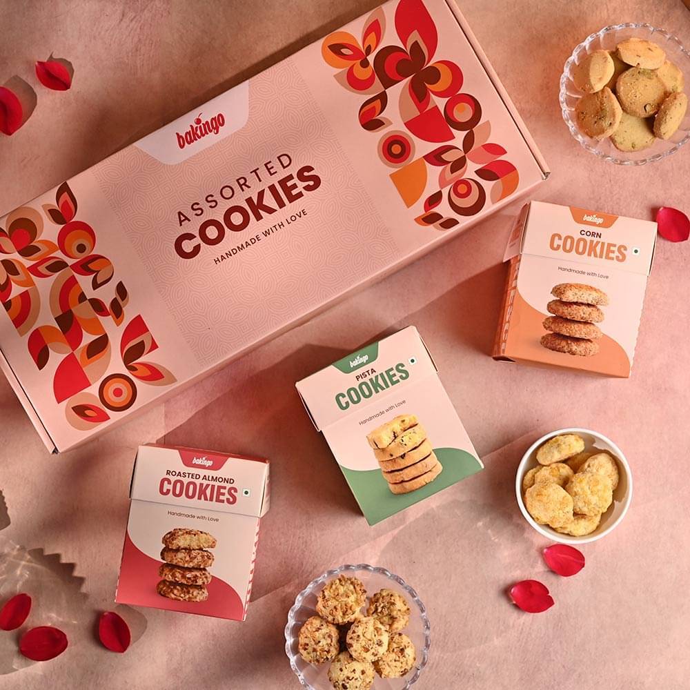 Almond Pista Corn Cookies Hamper