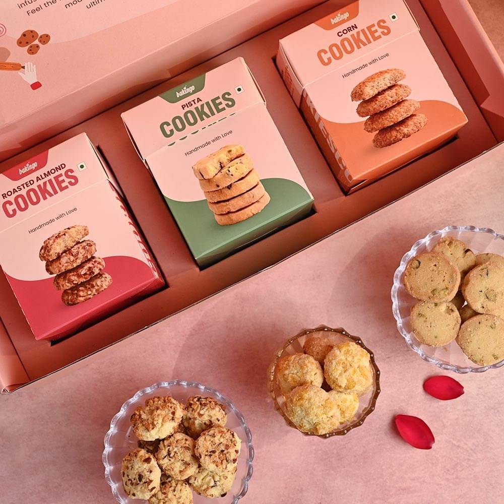 Almond Pista Corn Cookies Hamper