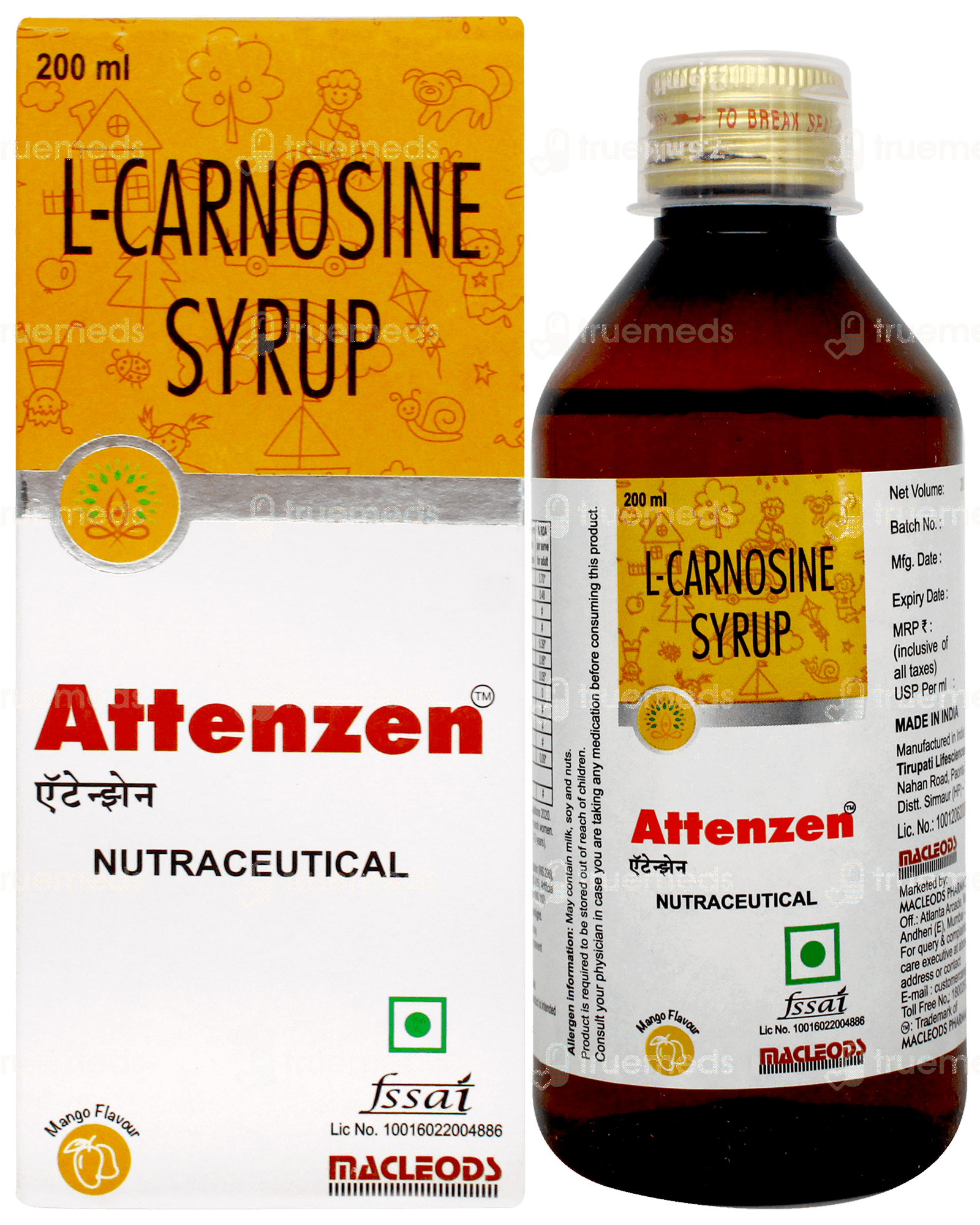Attenzen Syrup 200ml