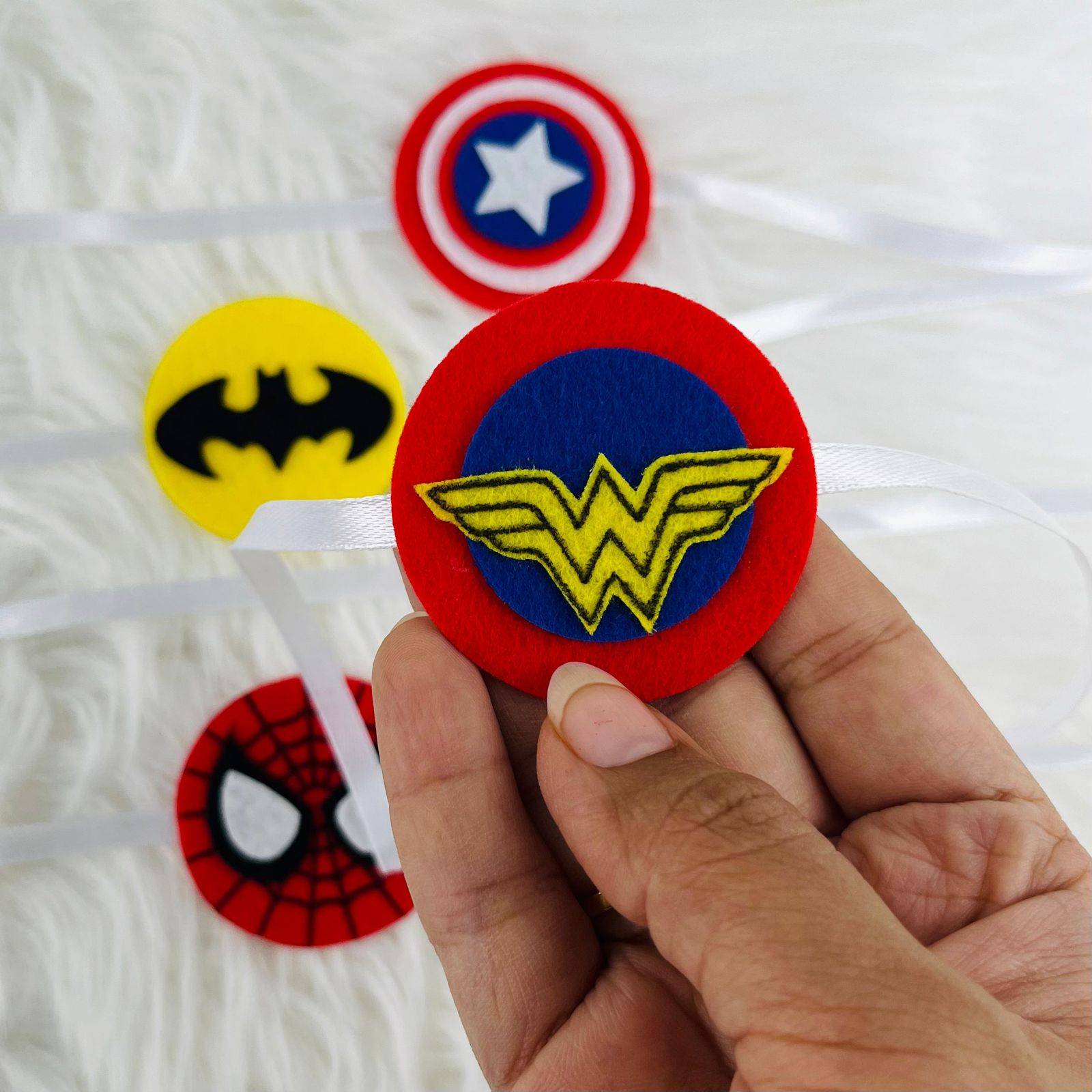 Marvelous Connections: Avenger-Themed Felt Rakhi for Kids (Wonder Women) Buy @ ₹199