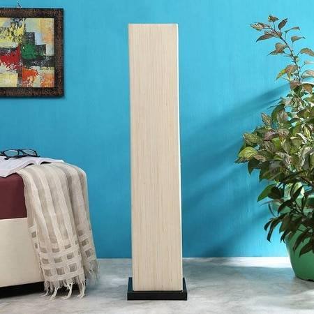 Cicely White Cotton Shade Floor Lamp
