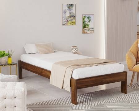 BLUEWUD Roverb Engineered Wood Single Diwan Day Bed Without Storage Box for Kids Adult Bedroom Home Furniture (Brown Maple / 72 X 36 Mattress Size) - DIY (Do-It-Yourself)