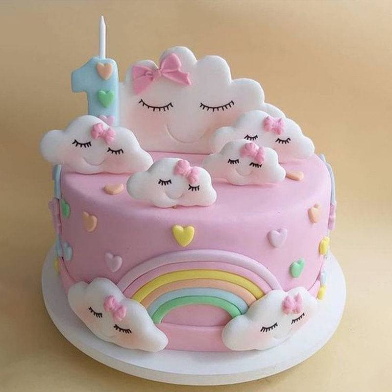 Unicorn 1st B'day Kids Fondant Cake