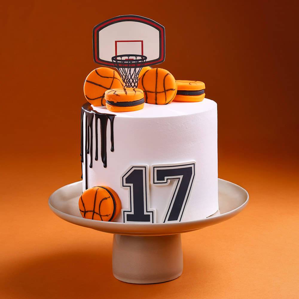 Basketball Dribble Drip Cake