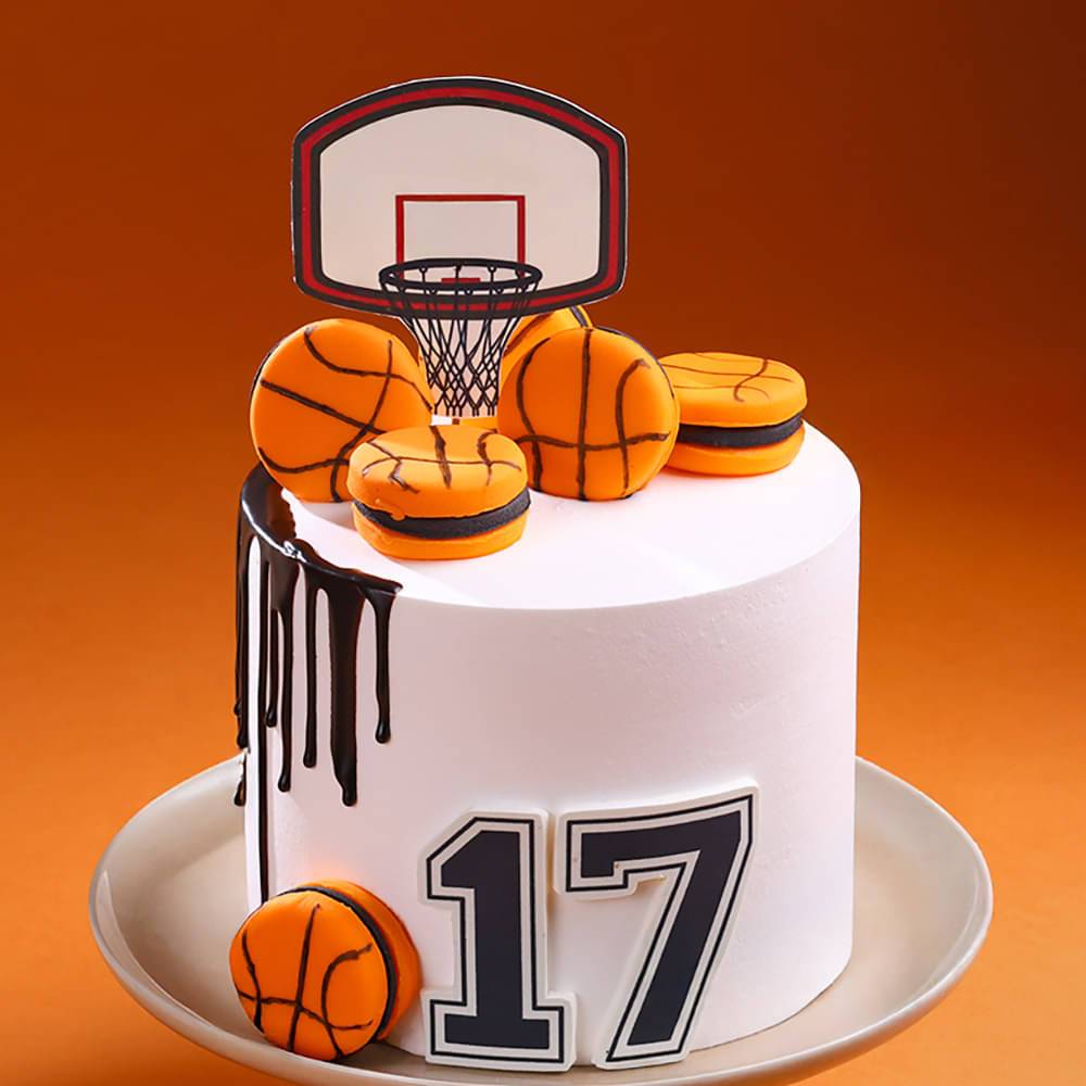 Basketball Dribble Drip Cake