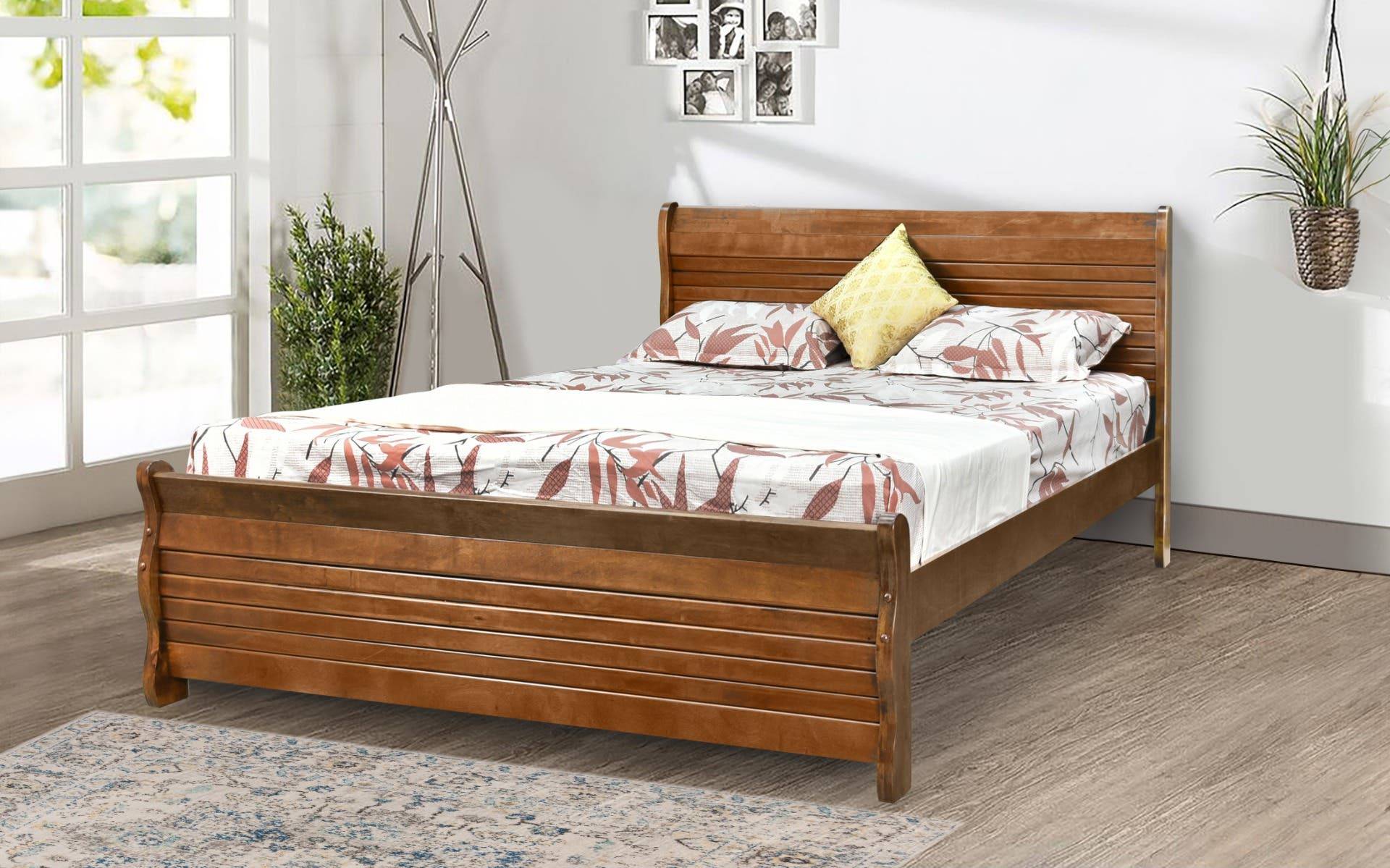 Royaloak New York American Wooden Queen Bed