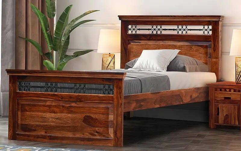 Royaloak Hilton Wooden Single Bed