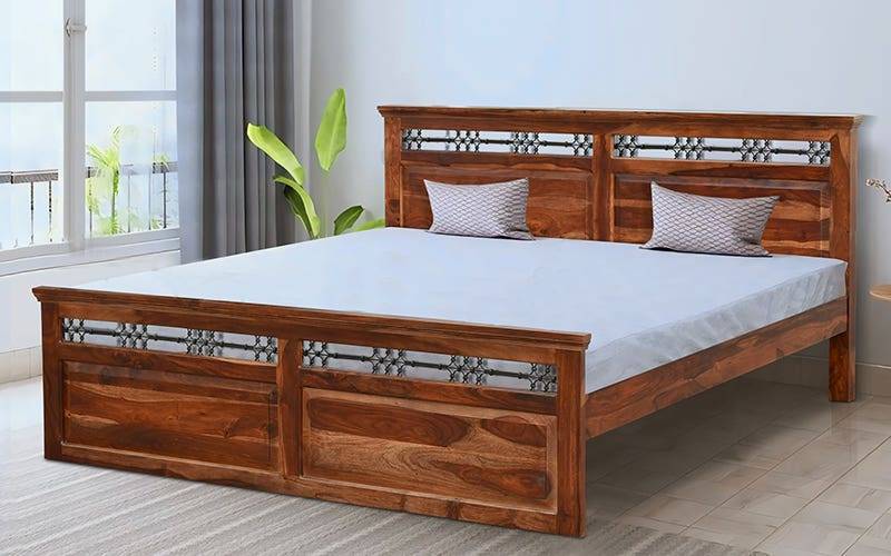 Royaloak Hilton Wooden King Bed