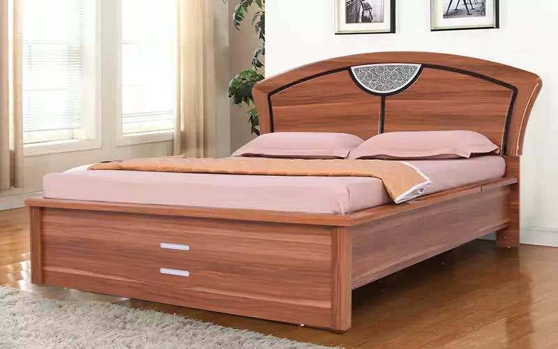 Royaloak Verona Italian Queen Size Designer Bed With Hydraulic Storage in High Gloss Finish