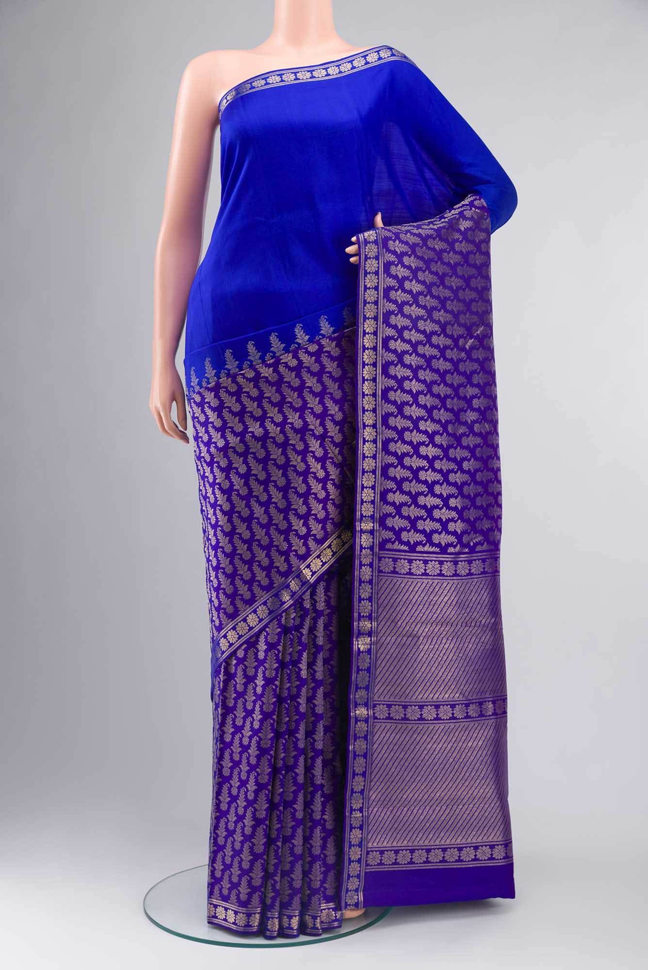 Royal Blue Kanchipuram Silk Saree Buy at ₹34282