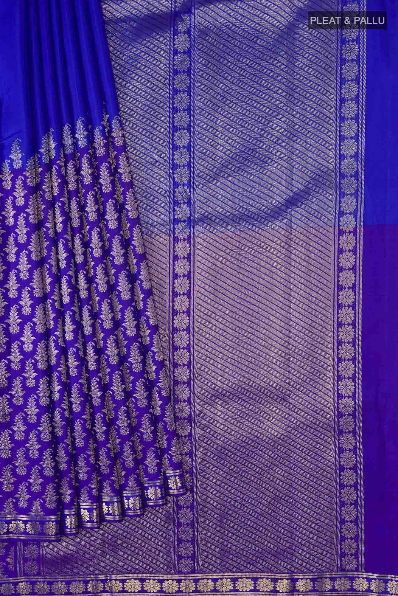 Royal Blue Kanchipuram Silk Saree Buy at ₹34282