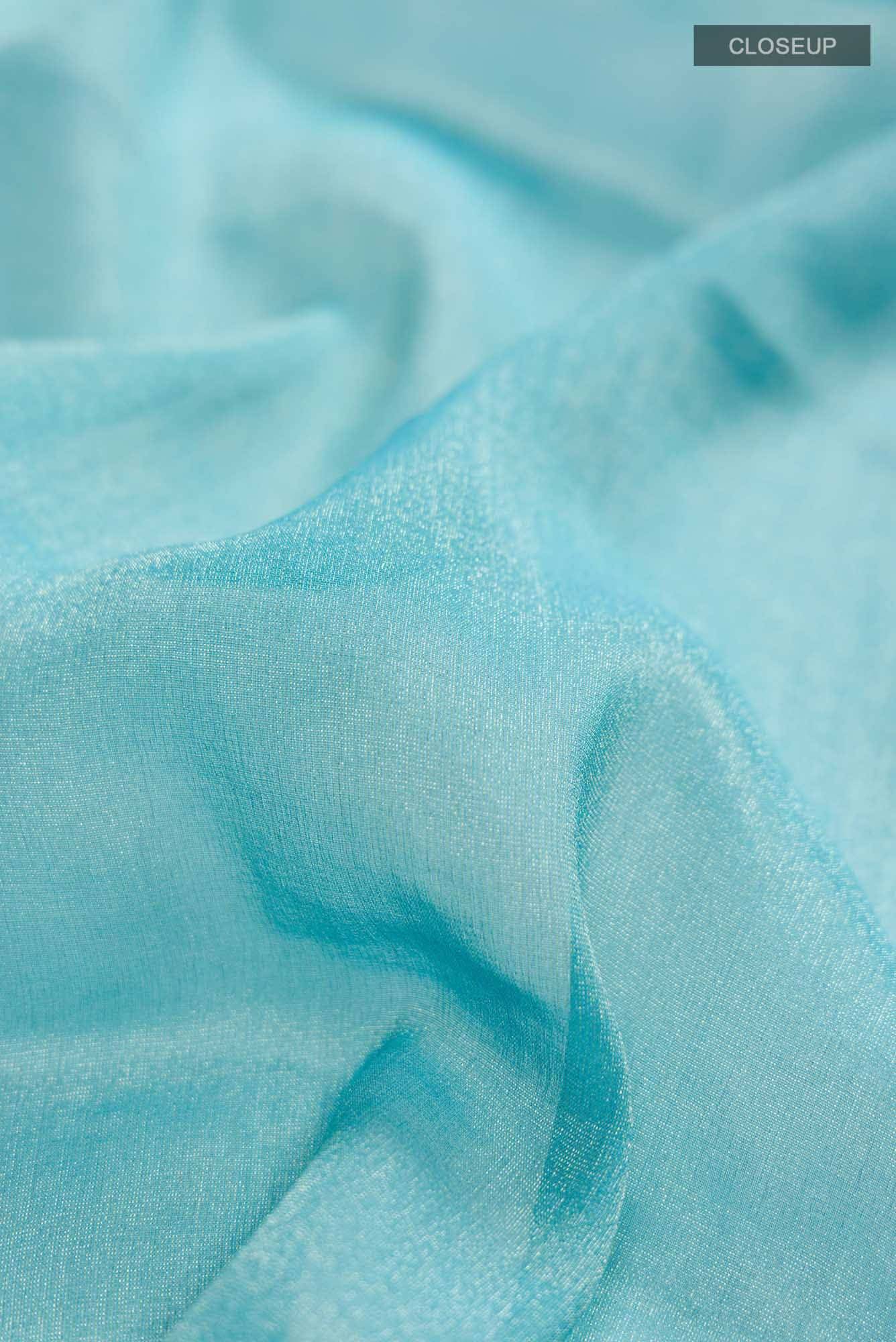 Blue Mysore Georgette Saree Buy at ₹11688