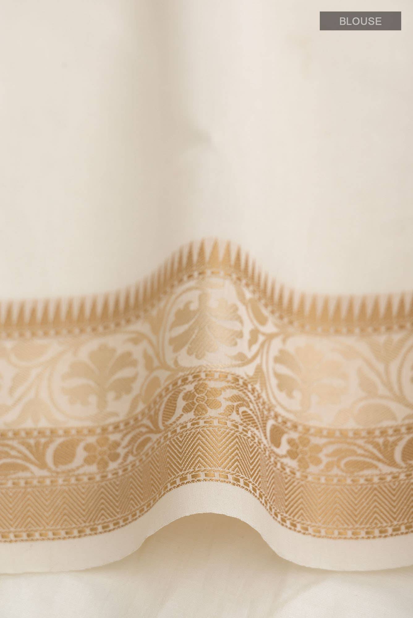 Cream Blended Kota Cotton Saree Buy at ₹3944