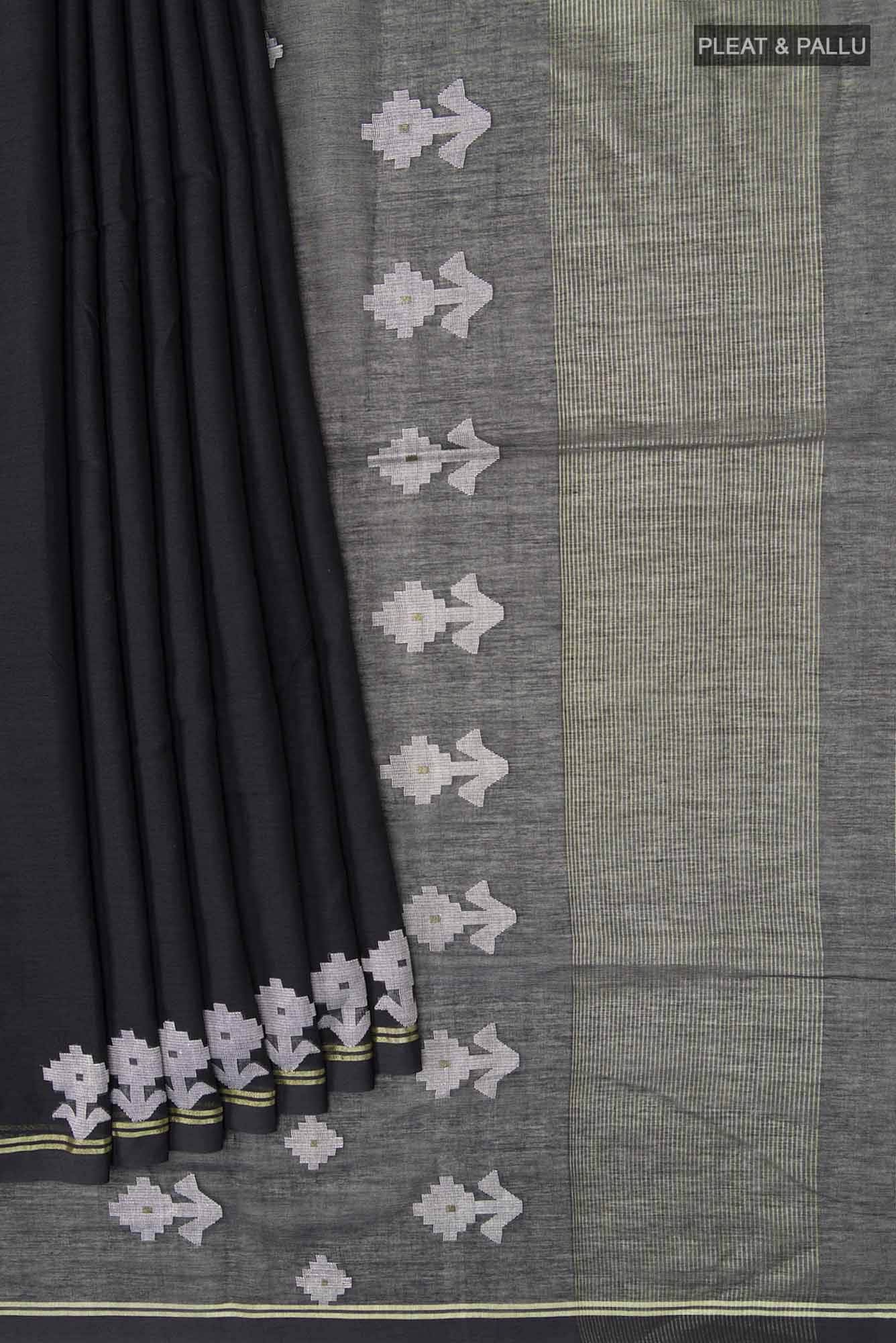 Anuradha-Black Bengal Cotton Saree Buy at ₹3140