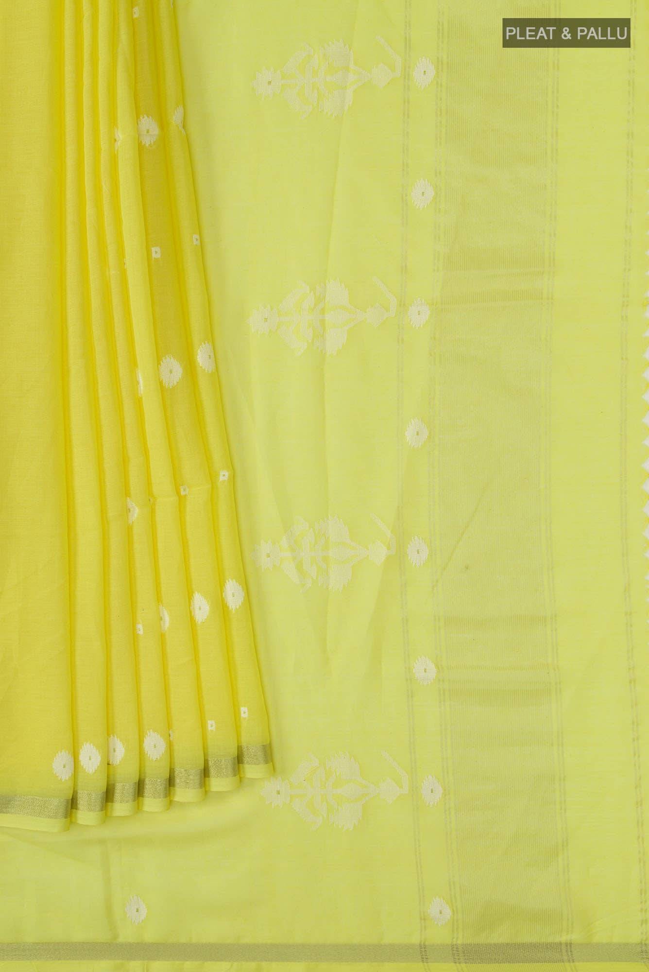 Damini-Yellow Bengal Cotton Saree Buy at ₹2950