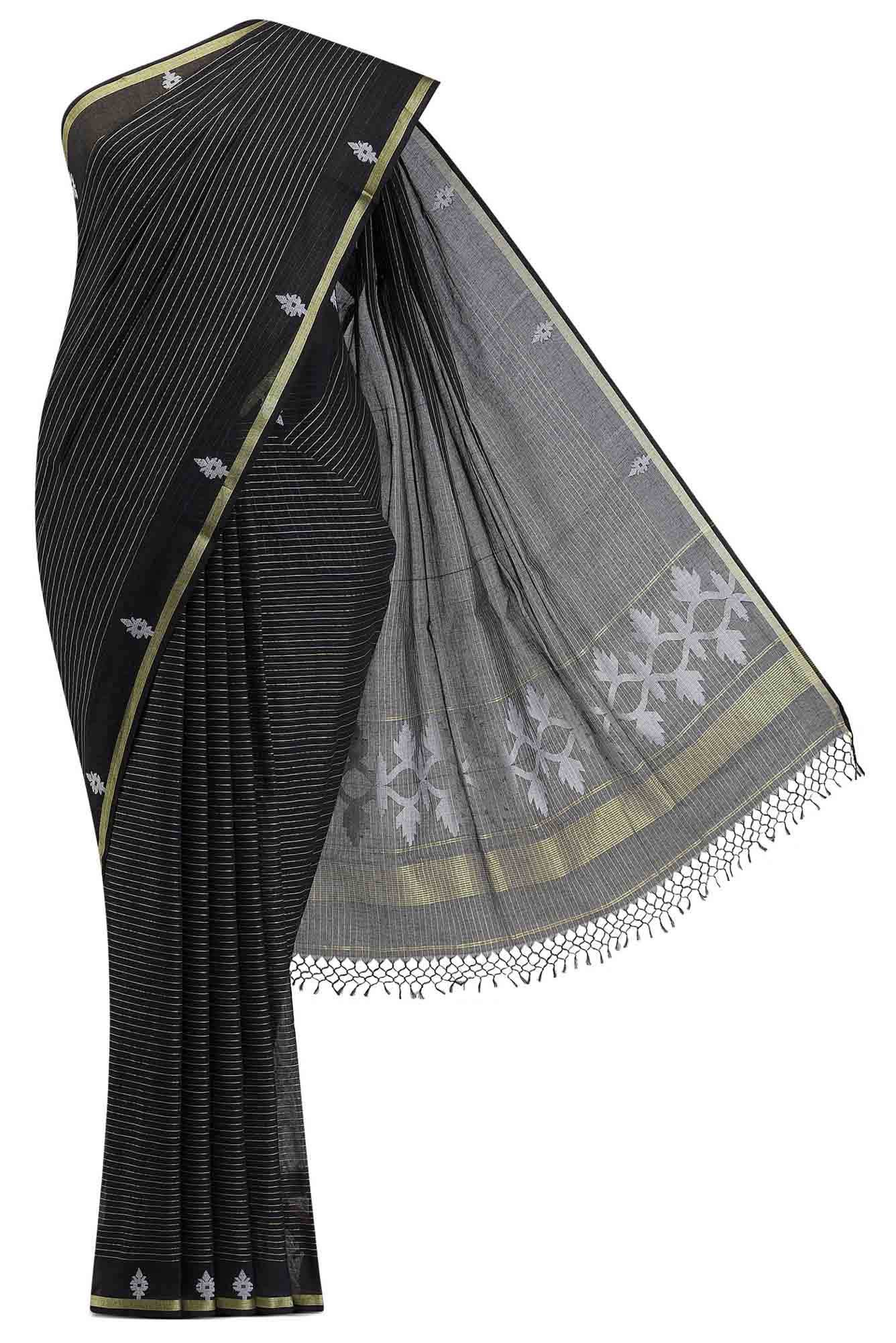 Haimanti-Black Bengal Cotton Saree Buy at ₹2950
