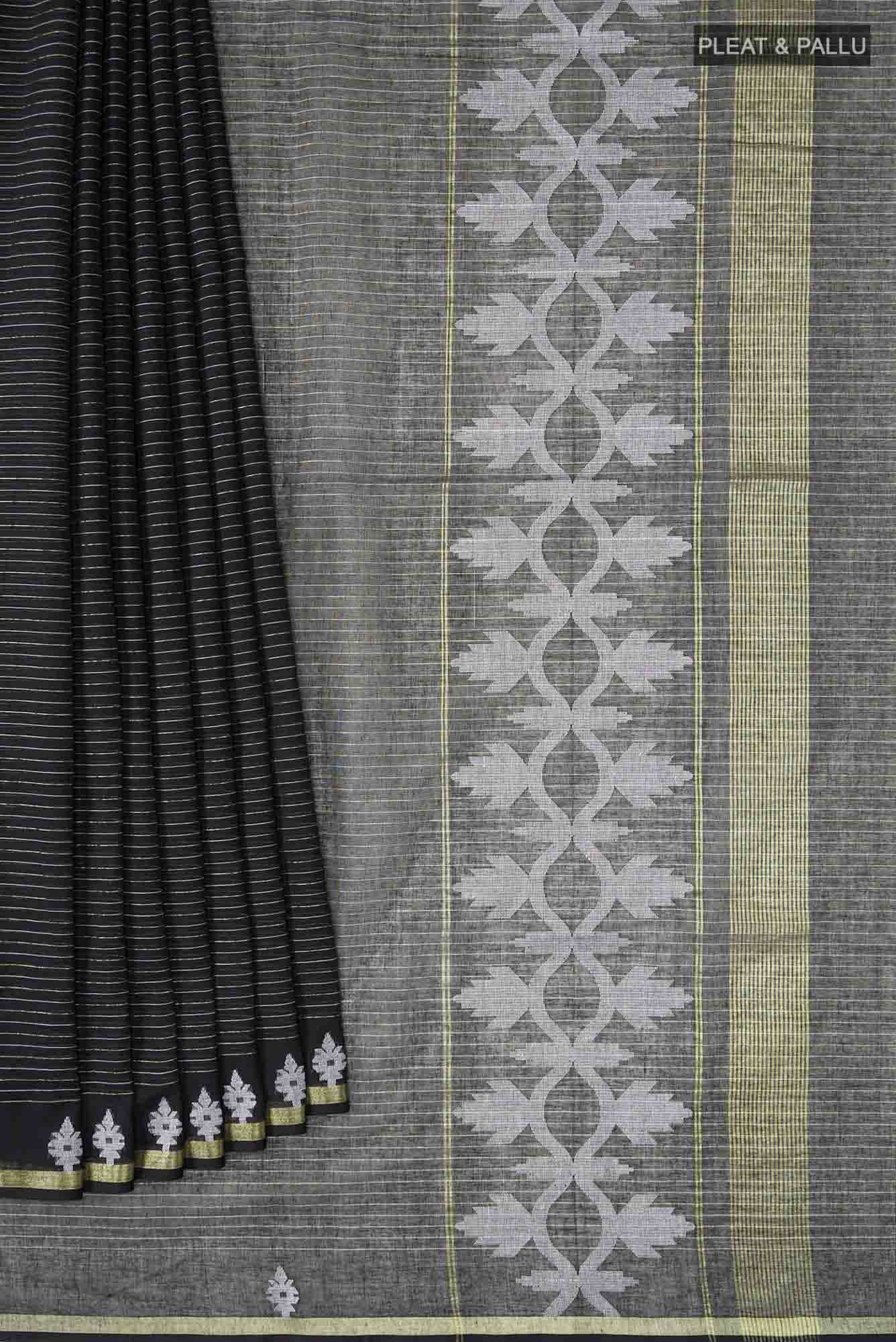 Haimanti-Black Bengal Cotton Saree Buy at ₹2950