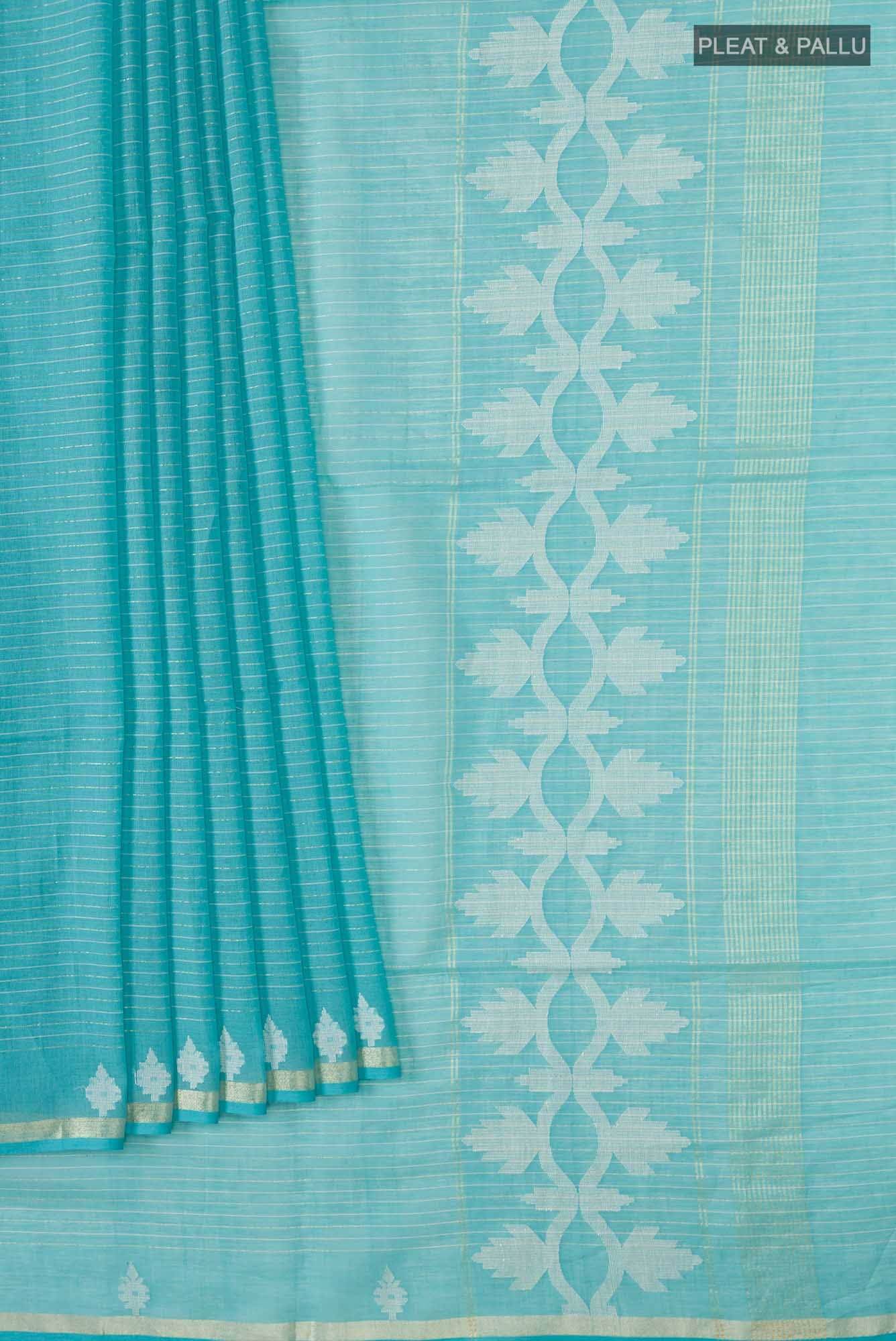 Haimanti-Blue Bengal Cotton Saree Buy at ₹2950