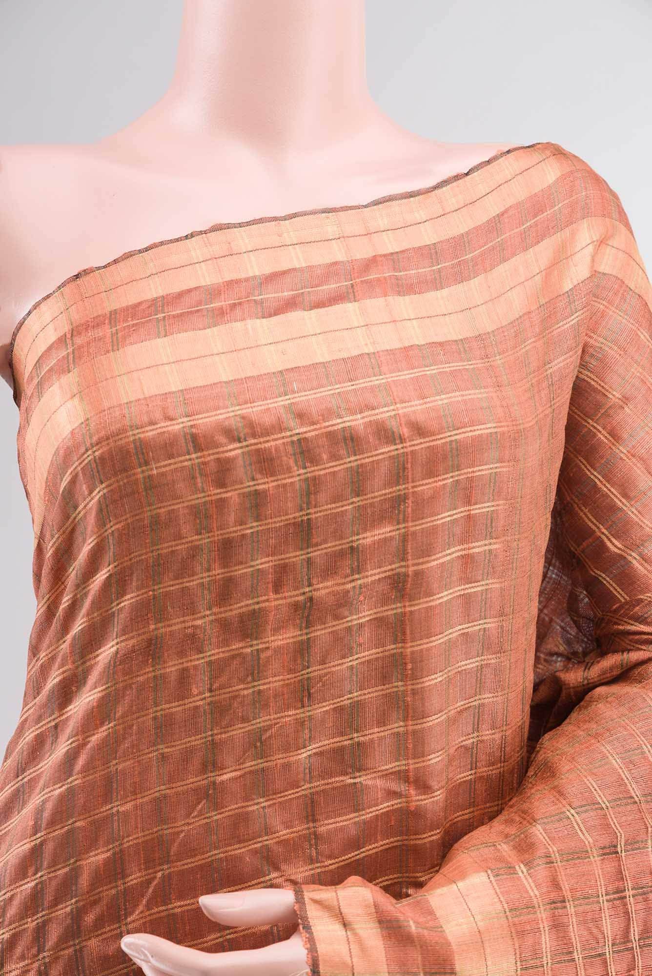 Shruthi-Rust Bhagalpuri Tussar Silk Saree Buy at ₹6700
