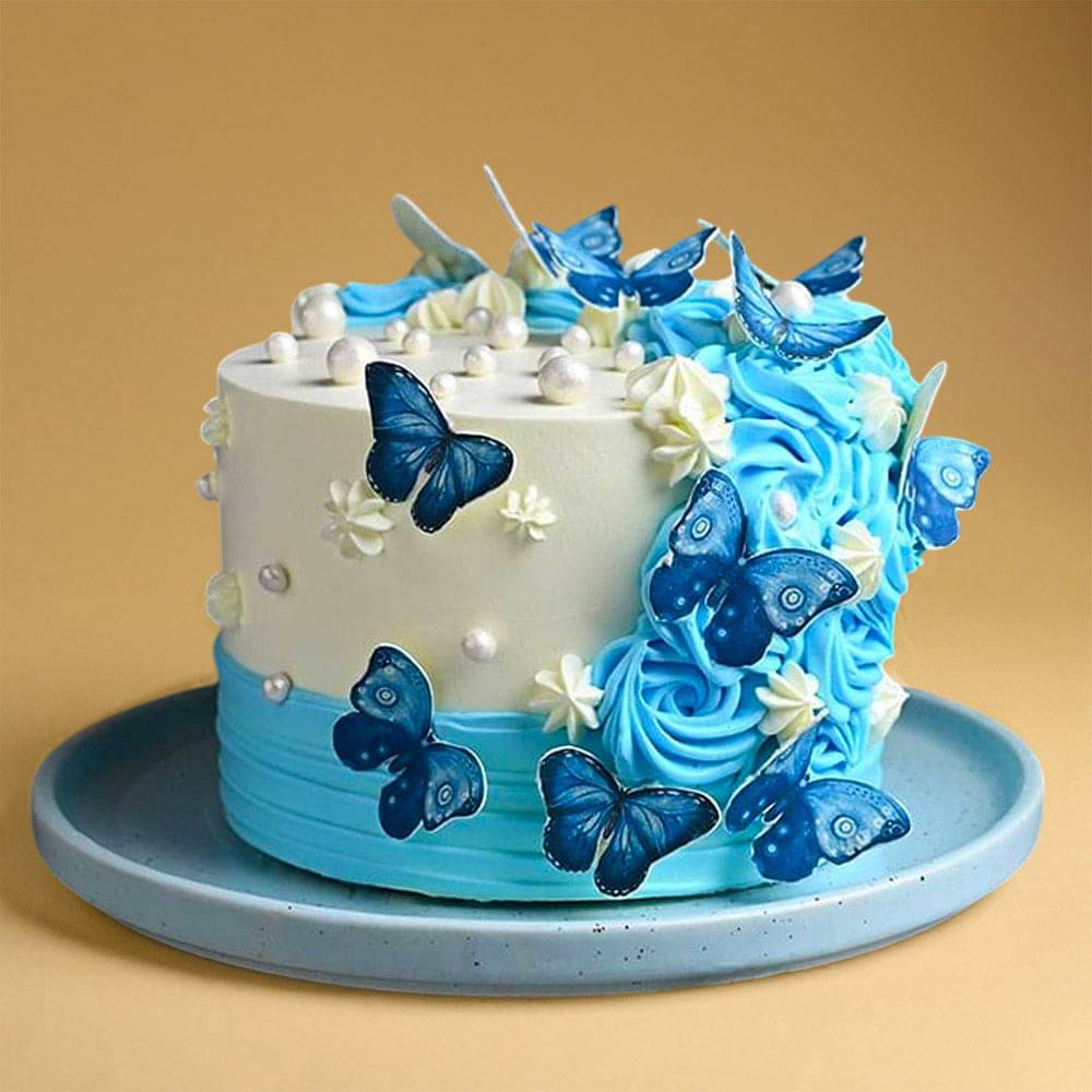 Beautiful Butterfly Theme Cake