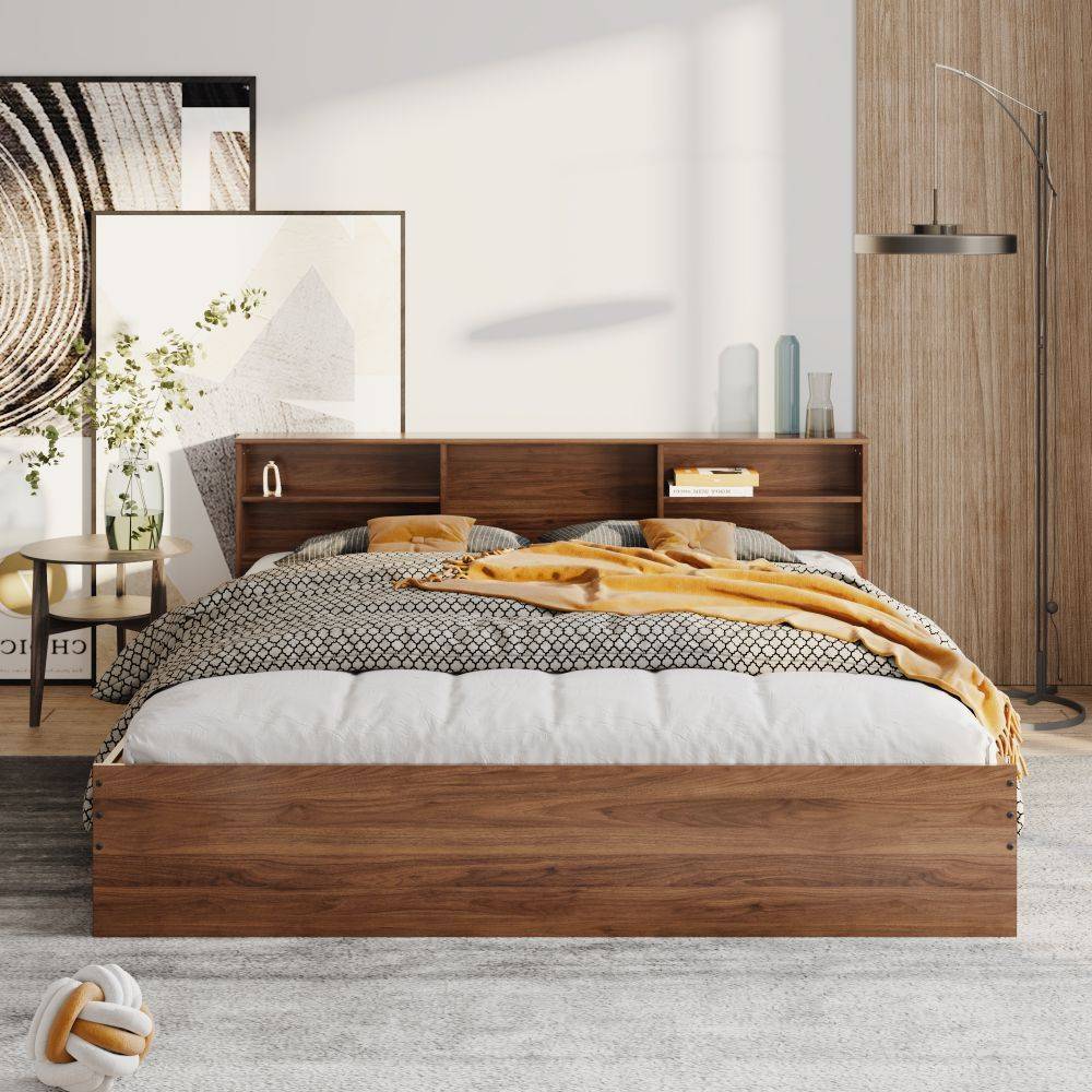 Petra King Engineered Wood Bed Without Storage (78x72 inch)
