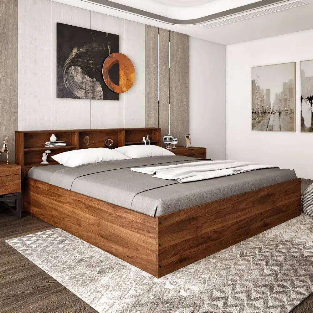 Petra Engineered Wood Bed With Storage (78x72 inch)
