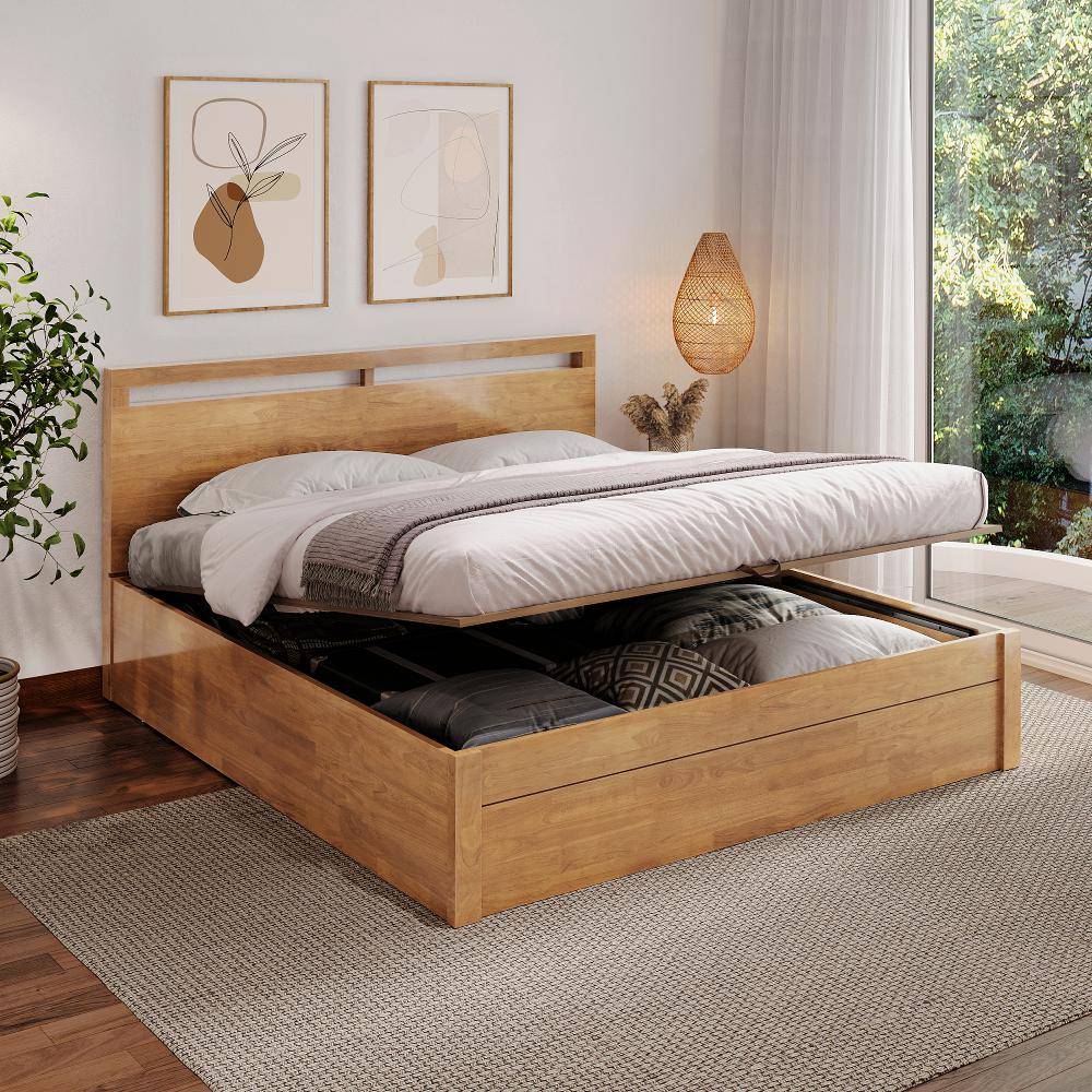Crucis King Hydraulic Storage Bed (78x72 inch)