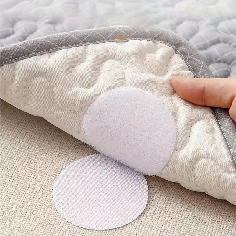 Anti-Slip Sofa Cushion & Bedsheet Fixed Velcro Stickers – Strong PVC Grip Pads for Furniture, Cushions & Home Décor (10 Pcs Set) Buy @ ₹99