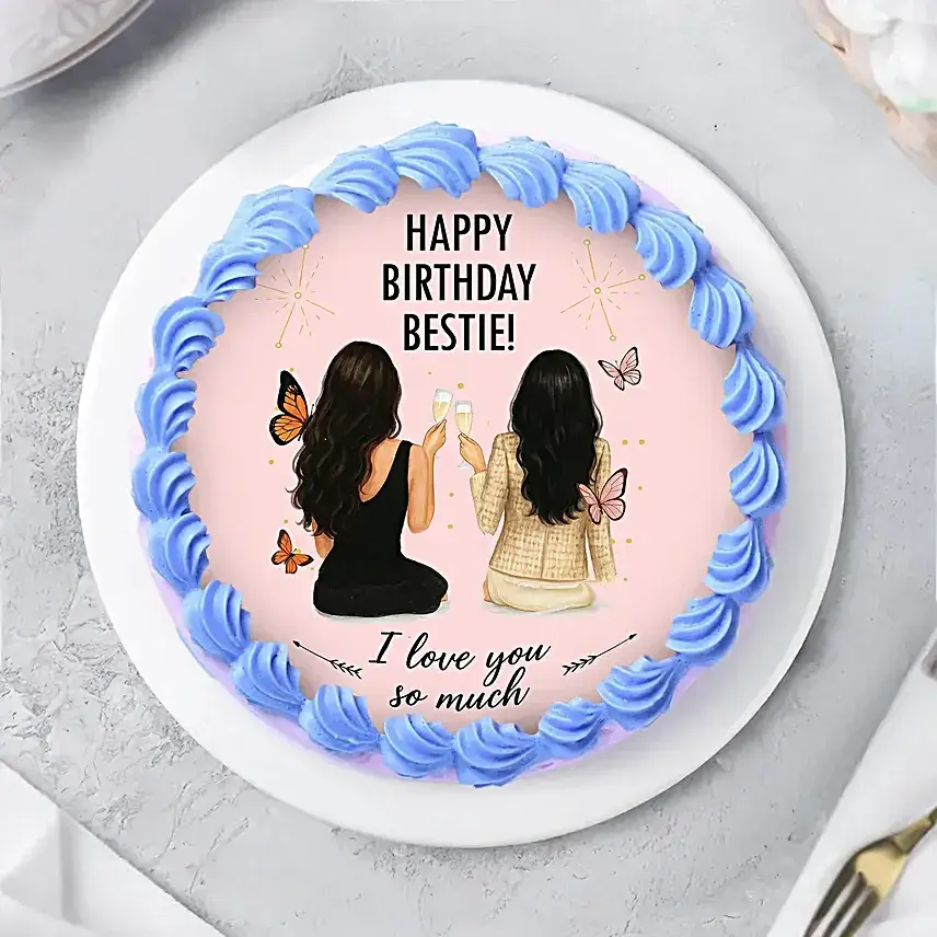 Bestie Birthday Chocolate Bento Cake
